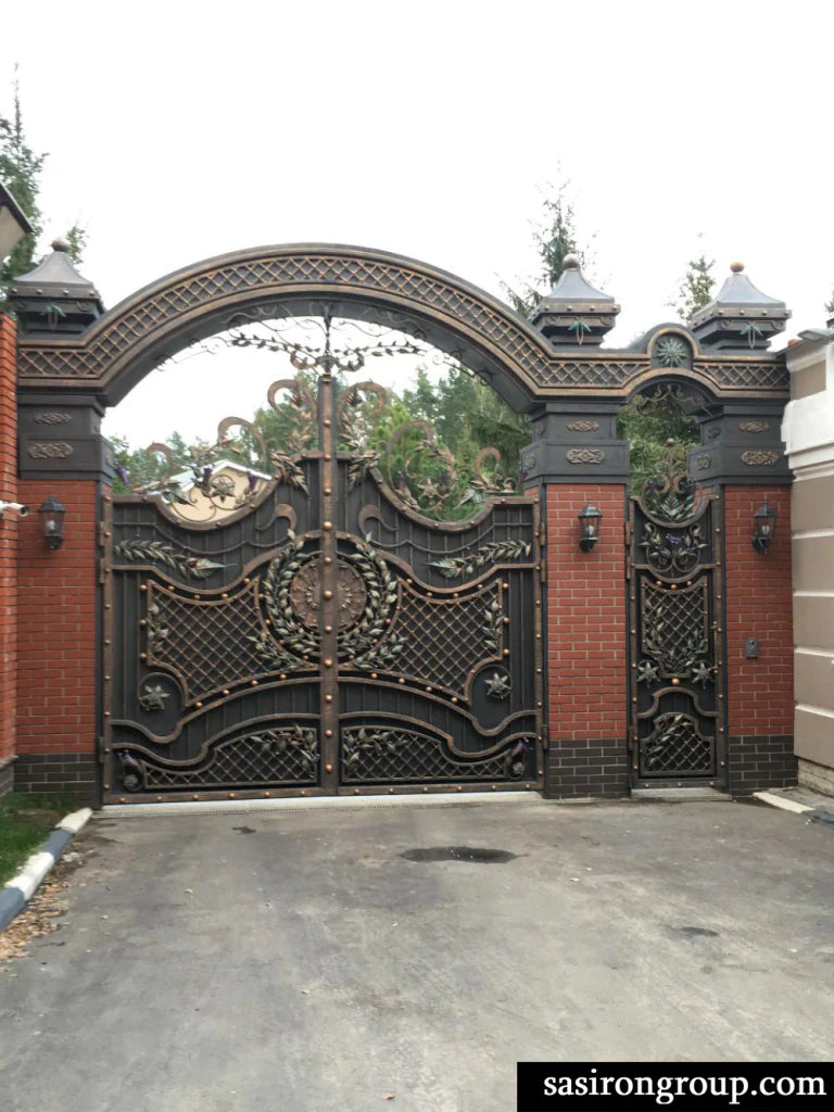 Custom Ornamental Forged Iron Gates 12feet x 24feet